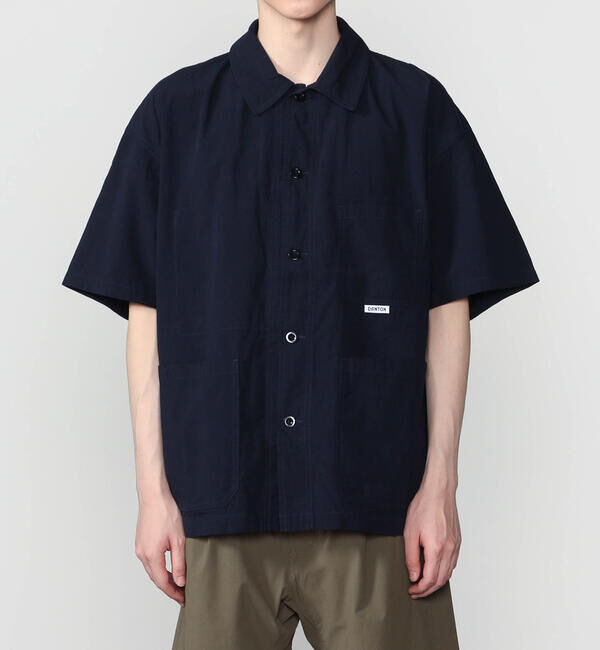 DANTON「DANTON | コットンブロード 半袖カバーオールシャツ MEN」|シャツ・ブラウス|