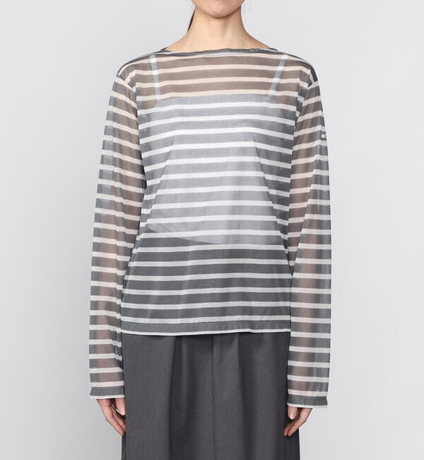 ORCIVAL「ORCIVAL | シースルー ボートネック長袖カットソー WOMEN」|Tシャツ・カットソー|