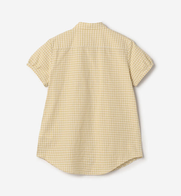 GYMPHLEX「Gymphlex | コットンタイプライター フレンチスリーブシャツ WOMEN」|シャツ・ブラウス|
