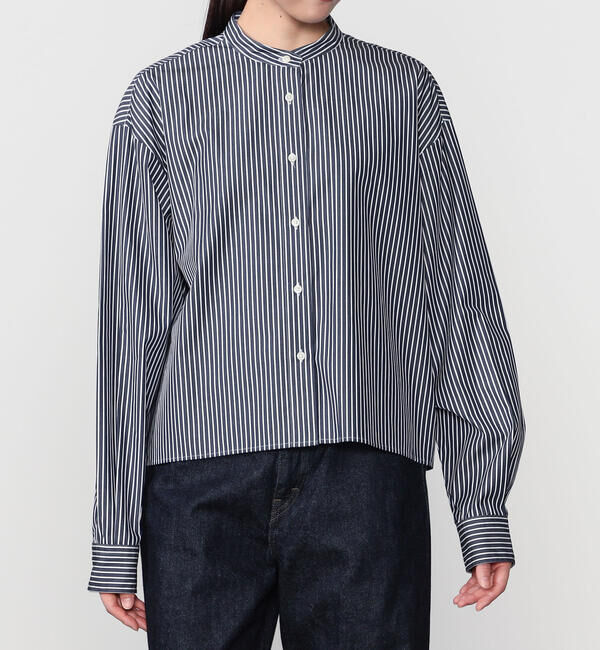 「nicholson & nicholson | 〈別注〉 コットン バックギャザーブラウス WOMEN」|シャツ・ブラウス|NAVY系1