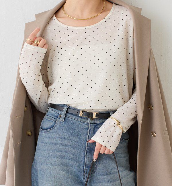  「【トレンドアイテム】シアードットロンT」|Tシャツ・カットソー|オフホワイト