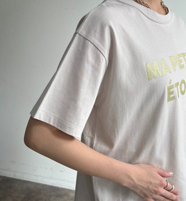  「グリッターラメロゴTEE」|Tシャツ・カットソー|
