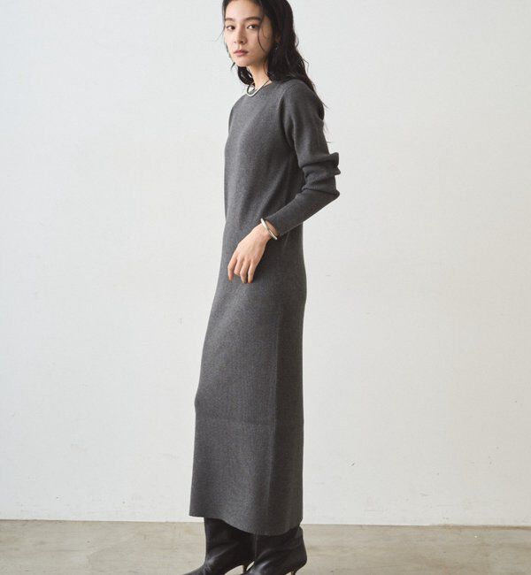  「《WEB限定》リブニットワンピース」|ワンピース|