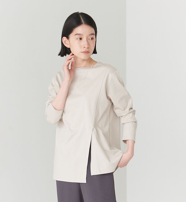 collex「＜手洗い可＞アシンメトリースリットプルオーバー」|Tシャツ・カットソー|