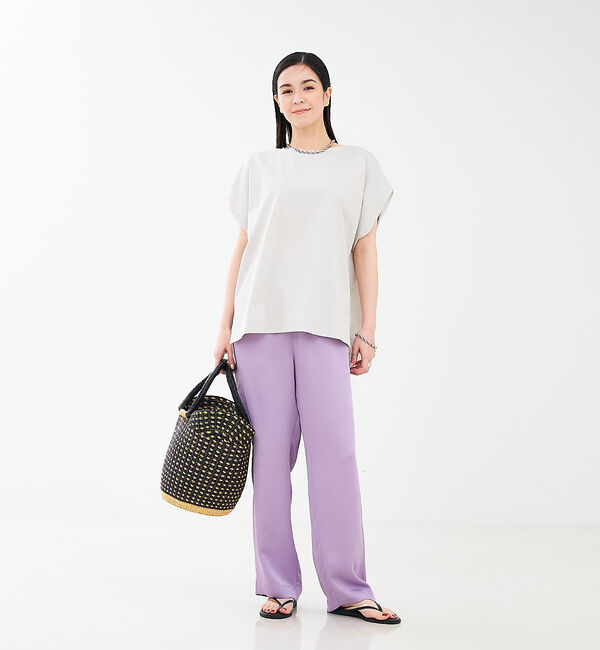 collex「【接触冷感・UVカット】コンパクトクールフレンチスリーブチュニック」|Tシャツ・カットソー|