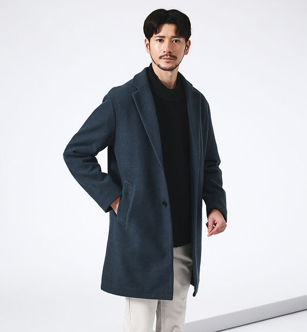 ABAHOUSE「ニットメルトン チェスターコート」|その他|