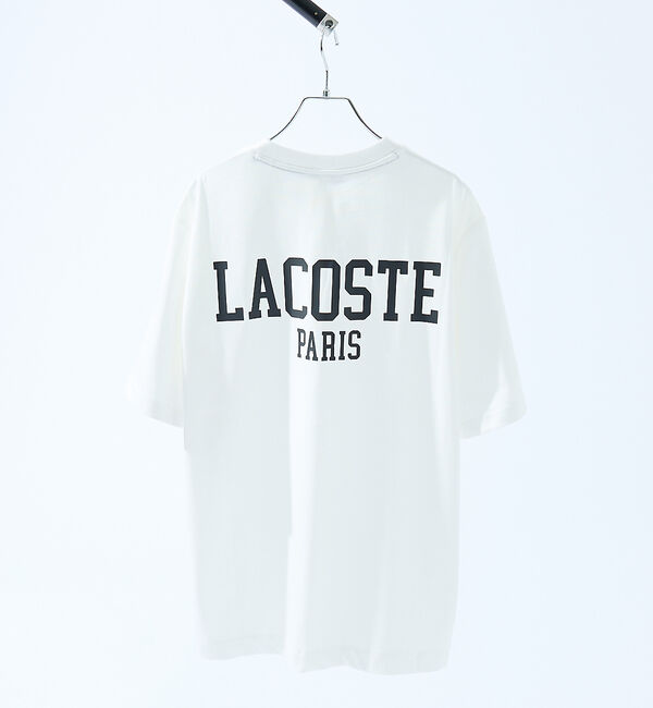 ABAHOUSE「【LACOSTE / ラコステ】バックプリントベーシックTシャツ」|Tシャツ・カットソー|ホワイト