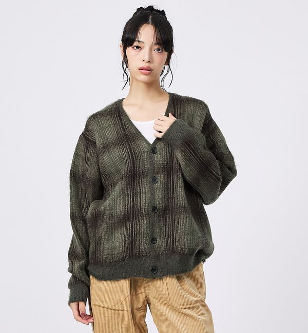ABAHOUSE「【PENDLETON / ペンドルトン】Plaid Cardigan / プレイ」|カーディガン|