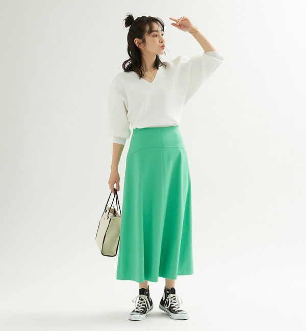 Rouge vif「【XSサイズ展開】シェルタリングフレアスカート」|スカート|