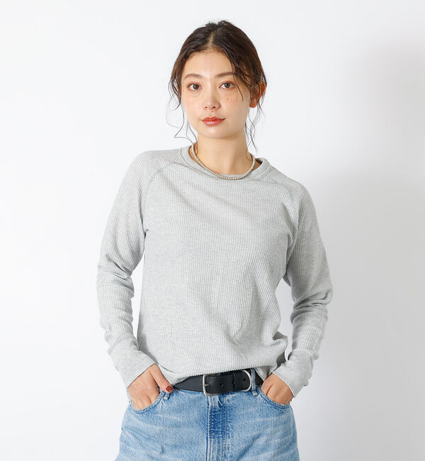 Rouge vif「【JEMORGAN / ジェーイーモーガン】ワッフルラグランロンＴ / パック入」|Tシャツ・カットソー|