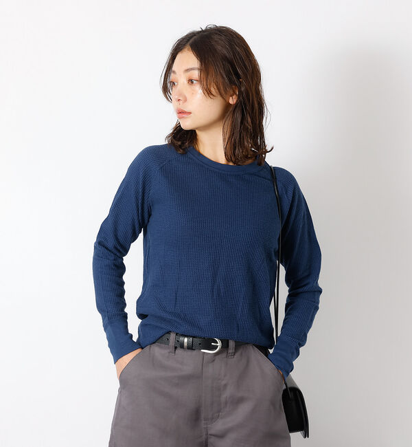Rouge vif「【JEMORGAN / ジェーイーモーガン】ワッフルラグランロンＴ / パック入」|Tシャツ・カットソー|