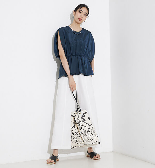 qualite「撥水ツイルワイドパンツ」|その他|