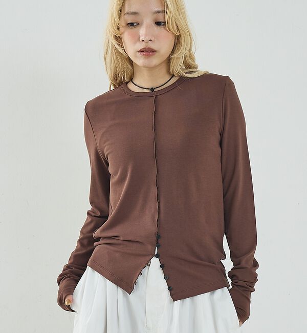 NOMINE「フロントラインスリット ロンT」|Tシャツ・カットソー|