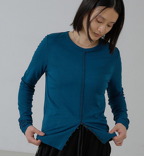 NOMINE「フロントラインスリット ロンT」|Tシャツ・カットソー|ブルー系その他1
