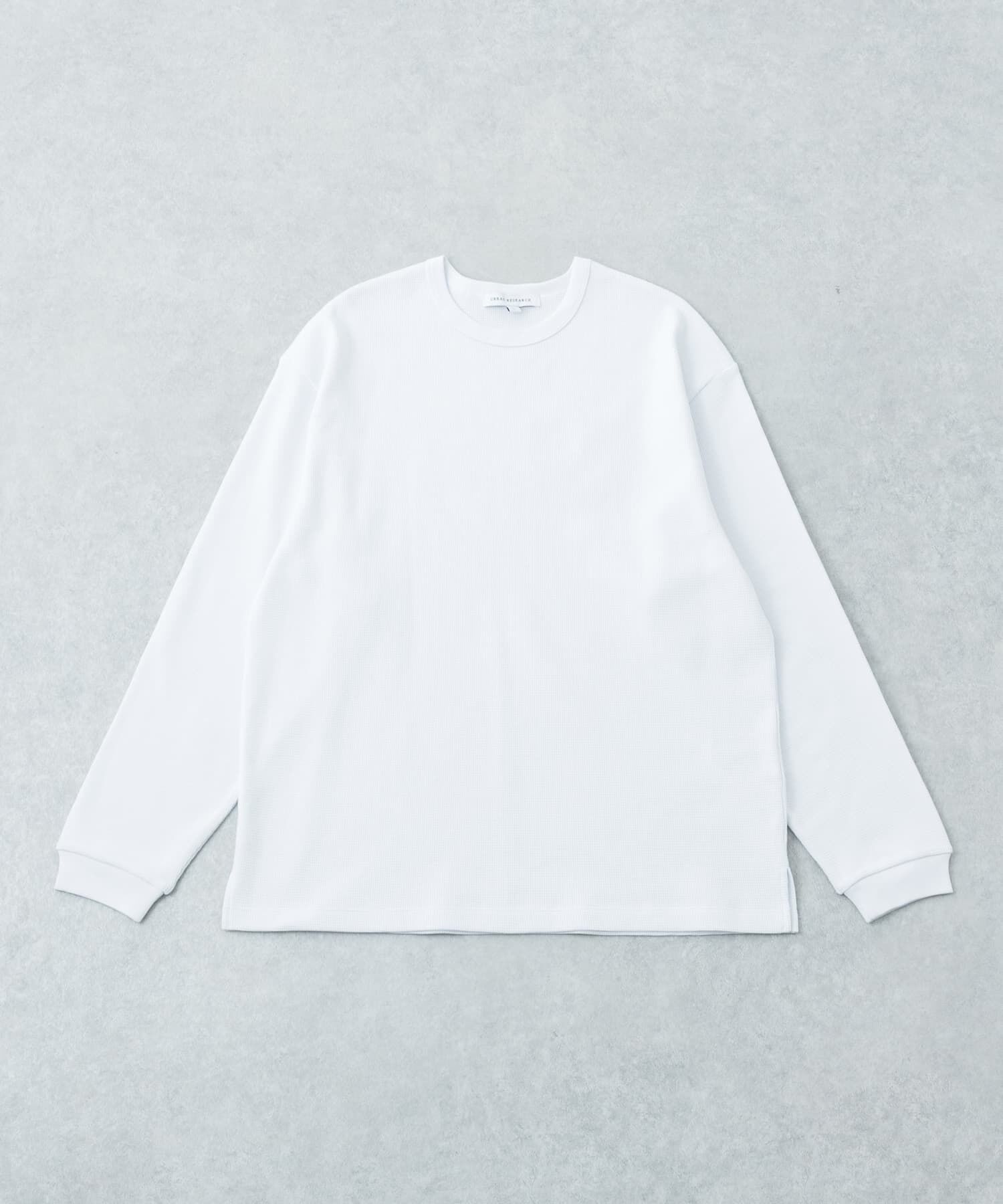 URBAN RESEARCH「『UR TECH』度詰めワッフルロングスリーブ」|Tシャツ・カットソー|ホワイト