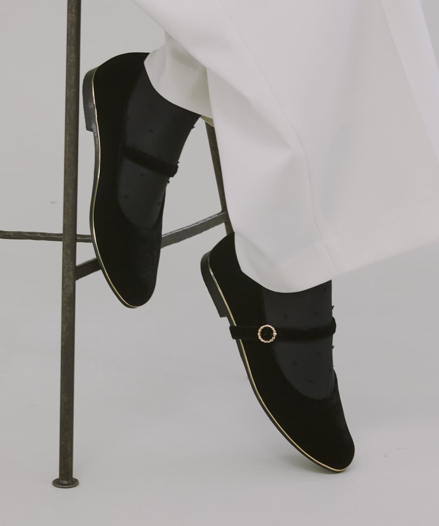 RODE SKO「『WEB限定』『MADE IN JAPAN』ゴールドピースメリージェーン」|バレエシューズ|