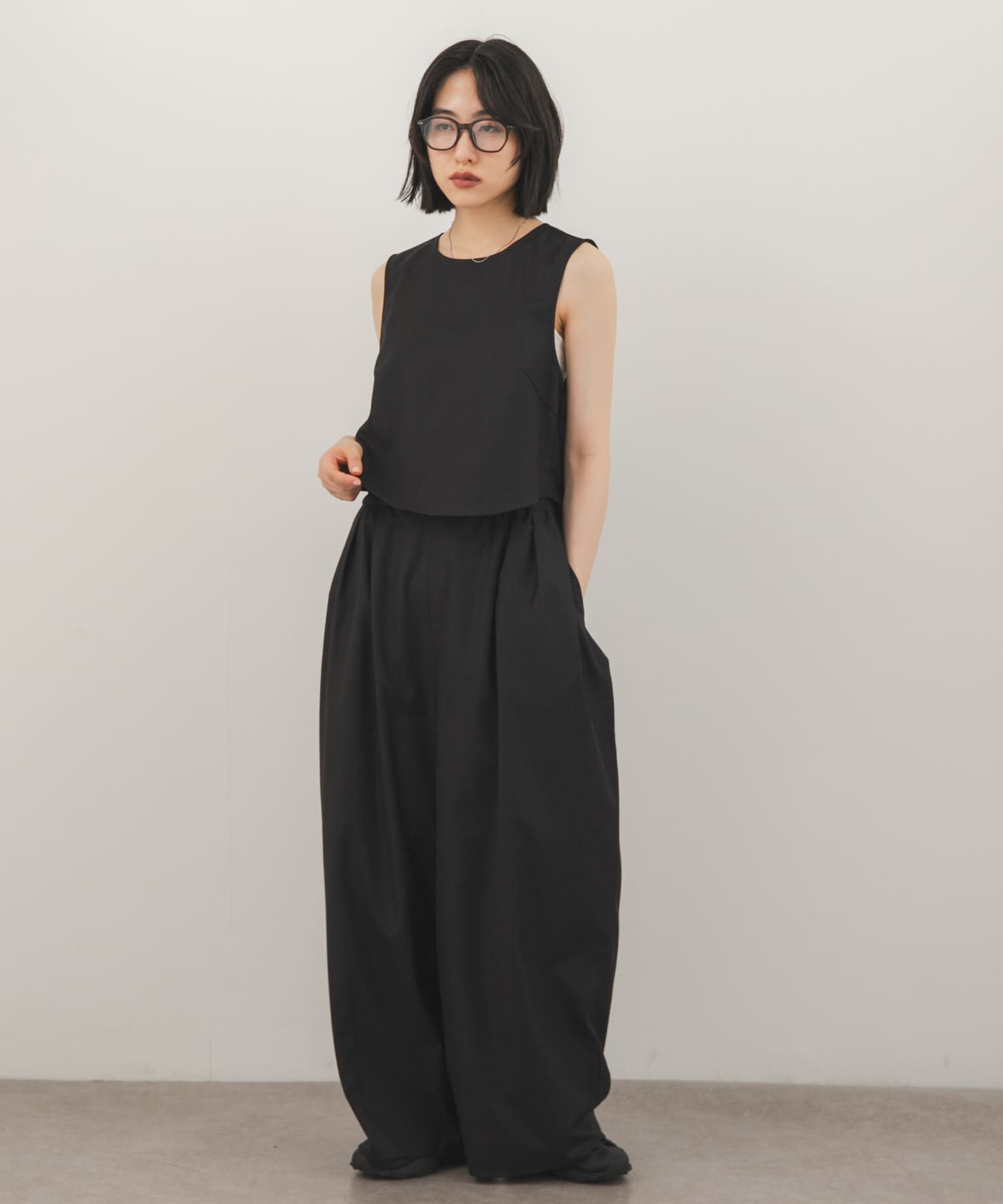  「ミニマルトップスSETワイドパンツ」|その他|