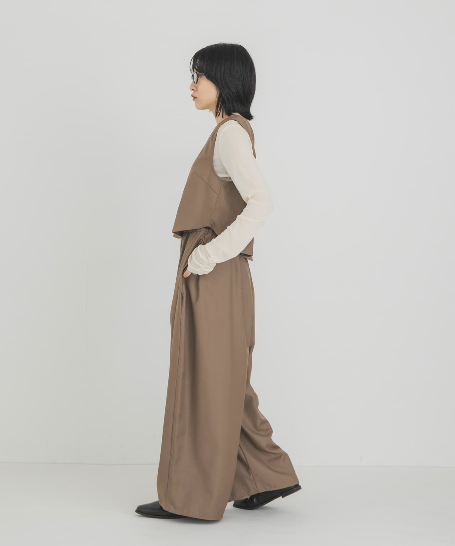  「ミニマルトップスSETワイドパンツ」|その他|