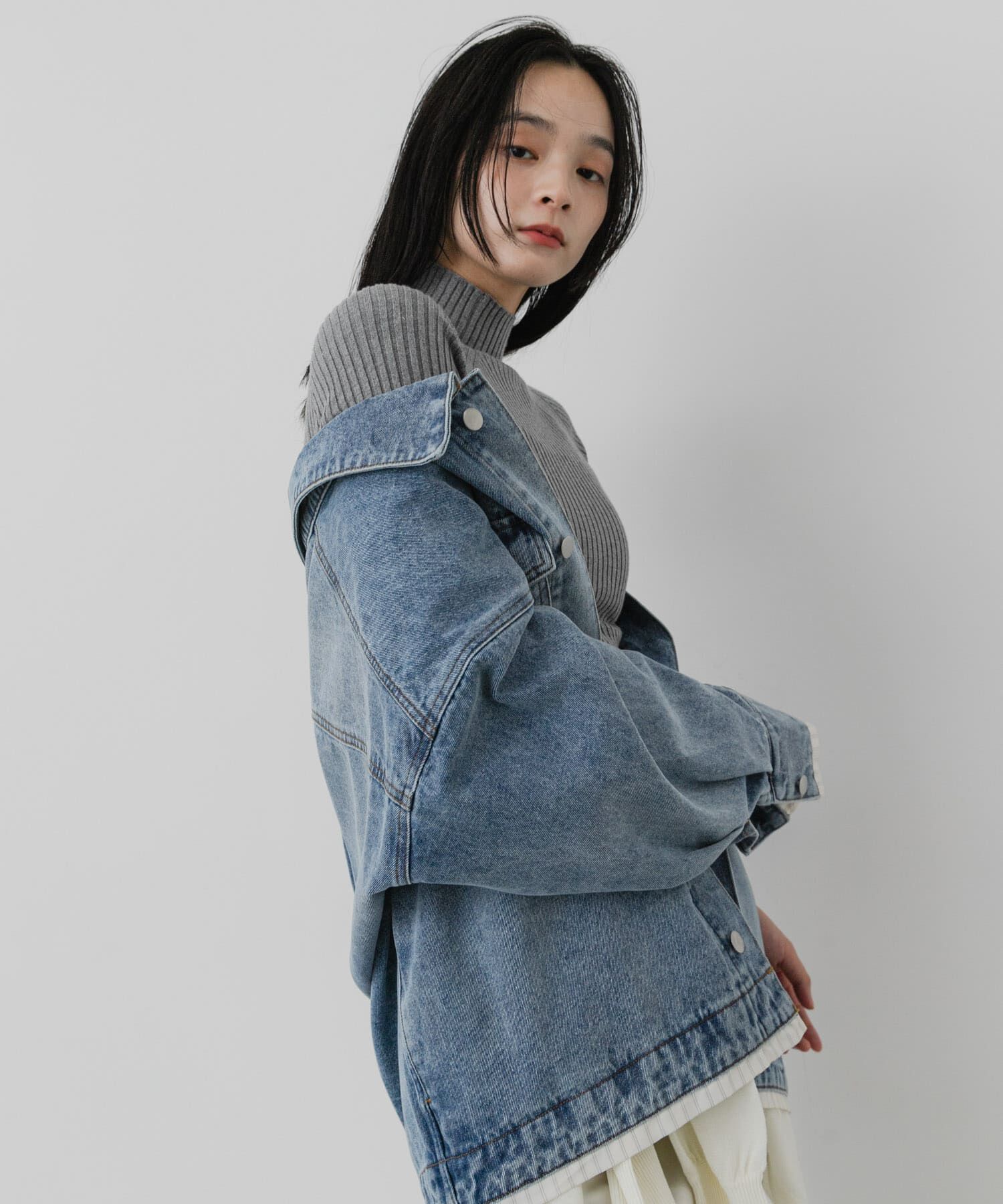SENSE OF PLACE by URBAN RESEARCH「『一部WEB限定ｶﾗｰ』『洗濯可』抗ﾋﾟﾙｽﾄﾚｯﾁﾘﾌﾞﾊｲﾈｯｸｾ 」|ニット・セーター|