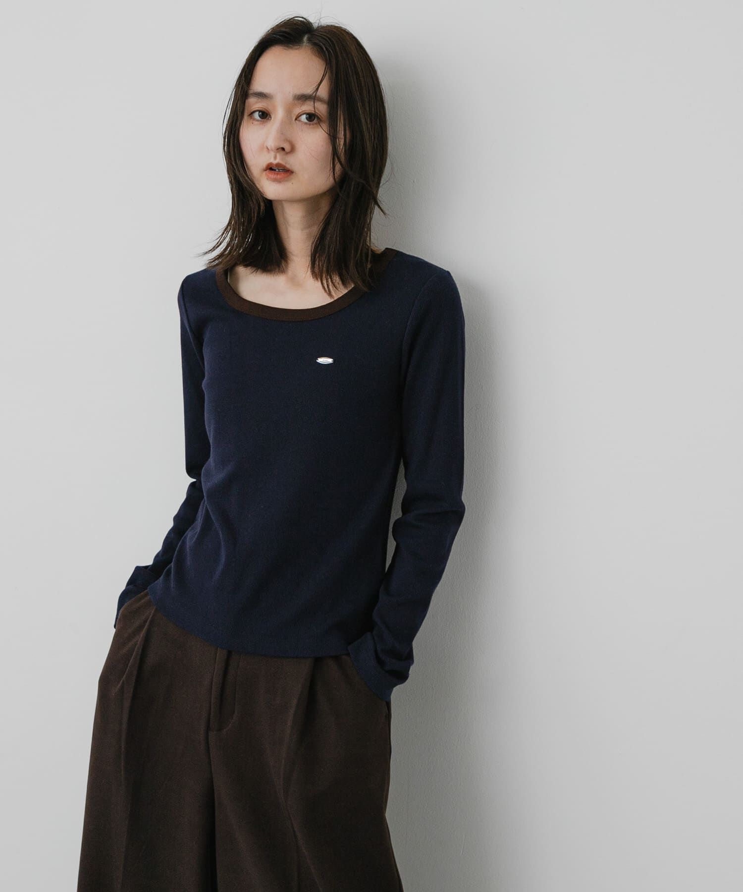 SENSE OF PLACE by URBAN RESEARCH「ラウンドネックリブTシャツ」|Tシャツ・カットソー|