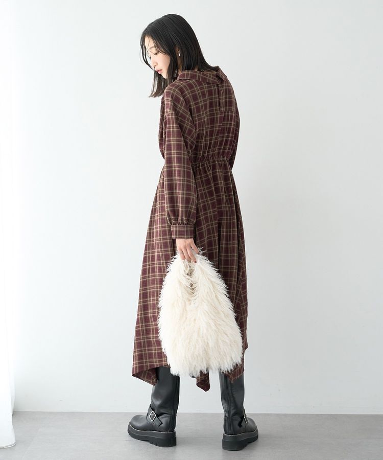 earth music&ecology「マルチウェイチェックシャツワンピース」|ワンピース|