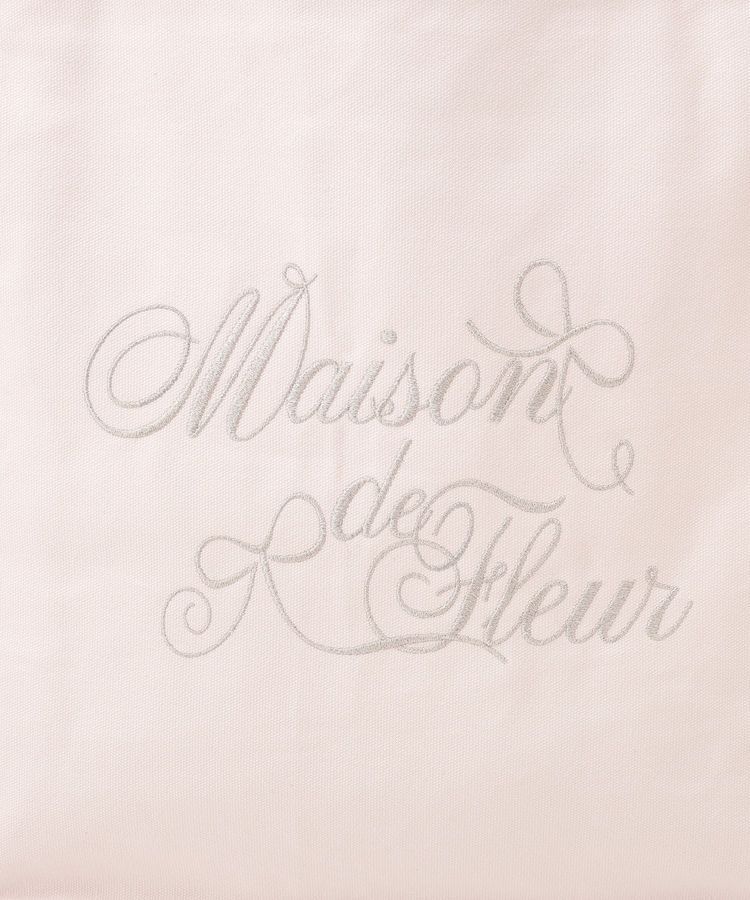Maison de FLEUR「ブランドロゴ刺繍スクエアトートバッグ」|トートバッグ|