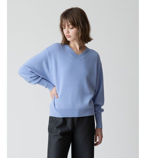 allureville「【セットアップ対応可能】ウールスムース2WAYネックプルオーバー」|ニット・セーター|