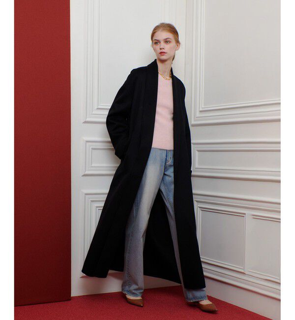 LOULOU WILLOUGHBY「【LOULOU WILLOUGHBY】MTRカシミヤロングコート」|ダッフルコート|