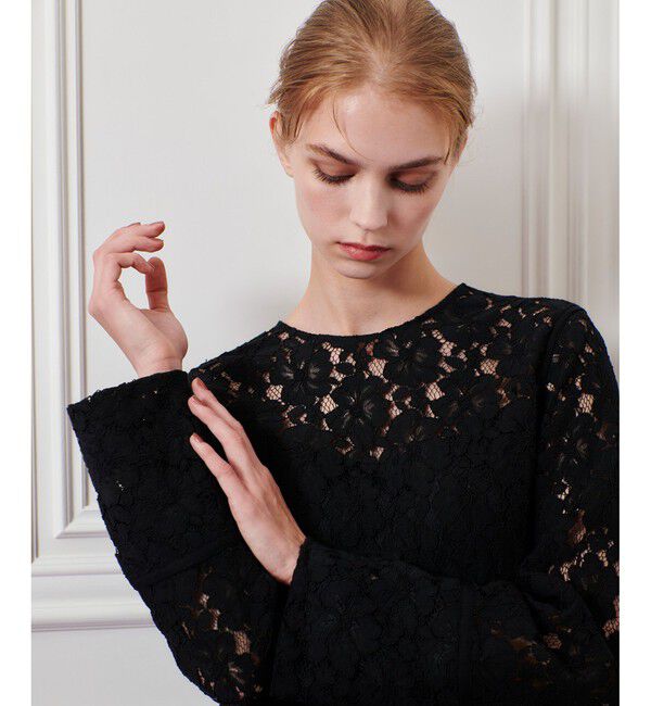LOULOU WILLOUGHBY「【LOULOU WILLOUGHBY】パールネックレースワンピース」|ワンピース|