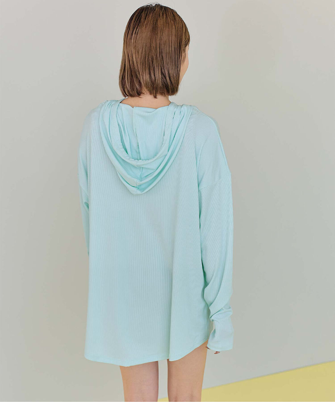 SEA DRESS「オーバーシルエットラッシュパーカープルオーバー」|ビキニトップス|