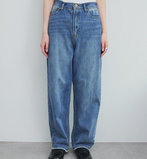  「《リバイバル》【低身長/高身長対応】タテストレッチ足長デニムパンツ」|その他|
