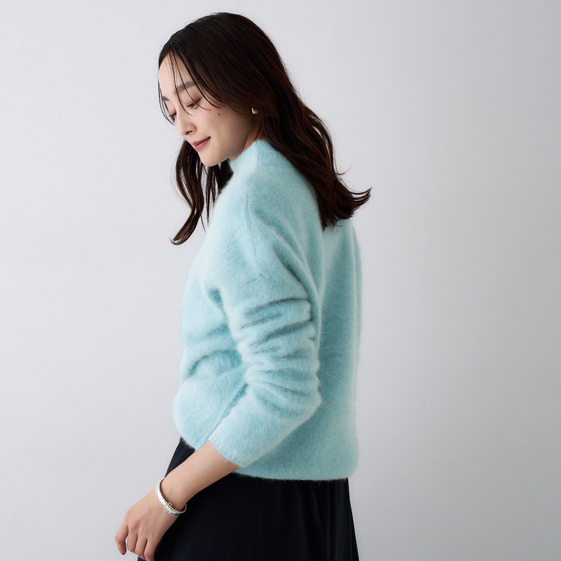 UNTITLED「【大人な品格/ふわふわニット】フォックスカシミヤ コクーンニット」|ニット・セーター|
