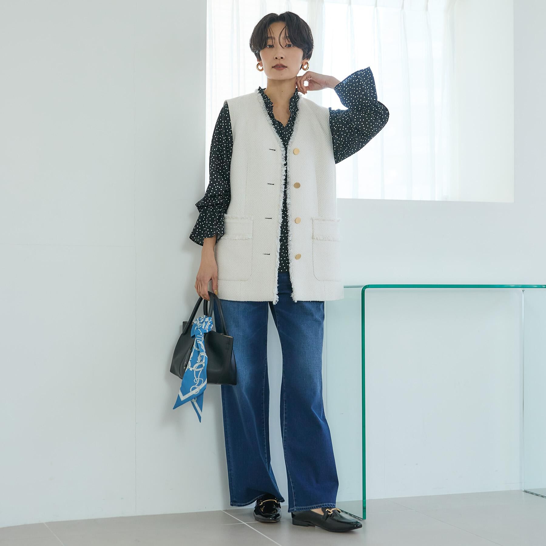 UNTITLED「【人気デニム】MAKE&times;DENIM WIDE」|デニム|