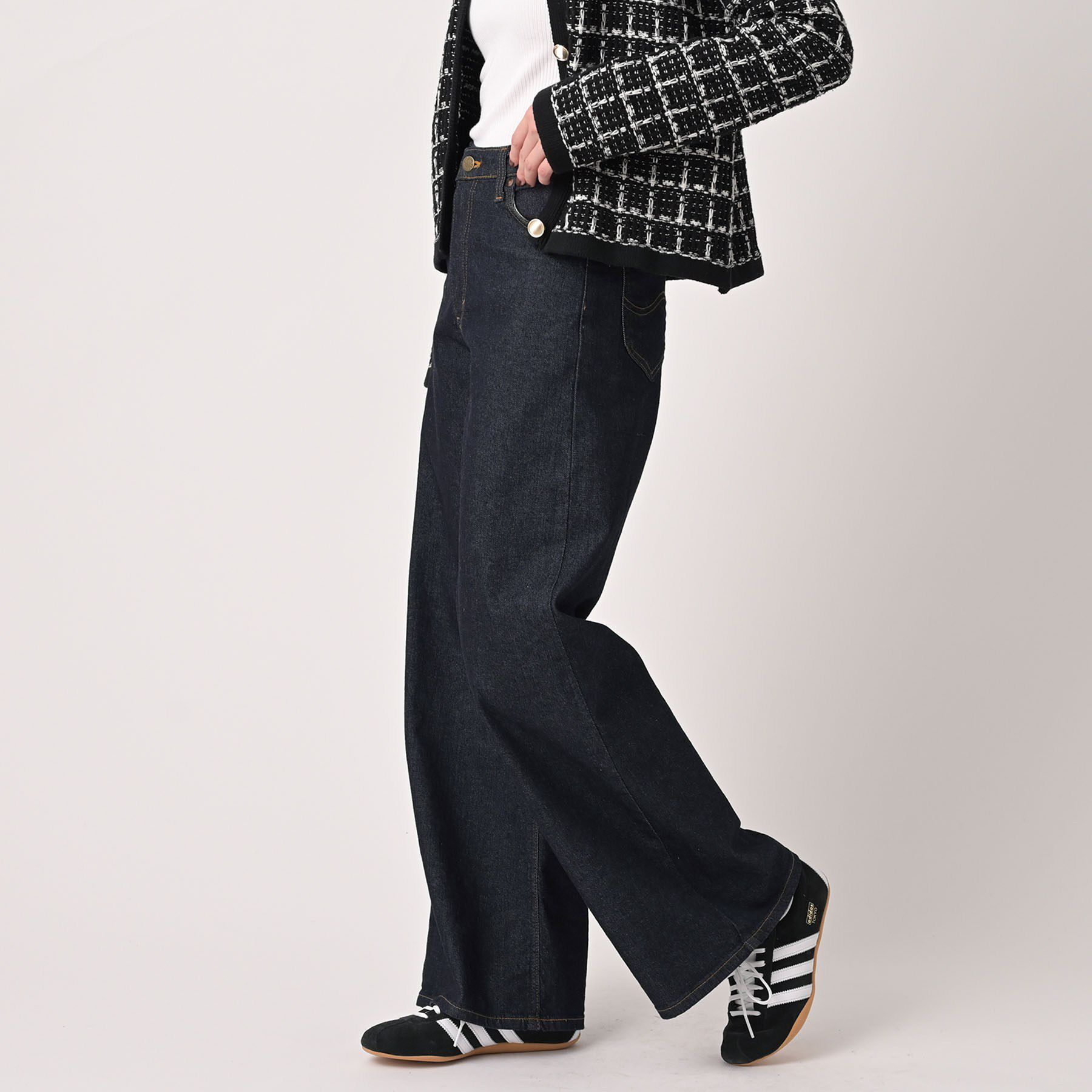 UNTITLED「【LEE】STANDARD WARDROBE ワイドパンツ」|デニム|
