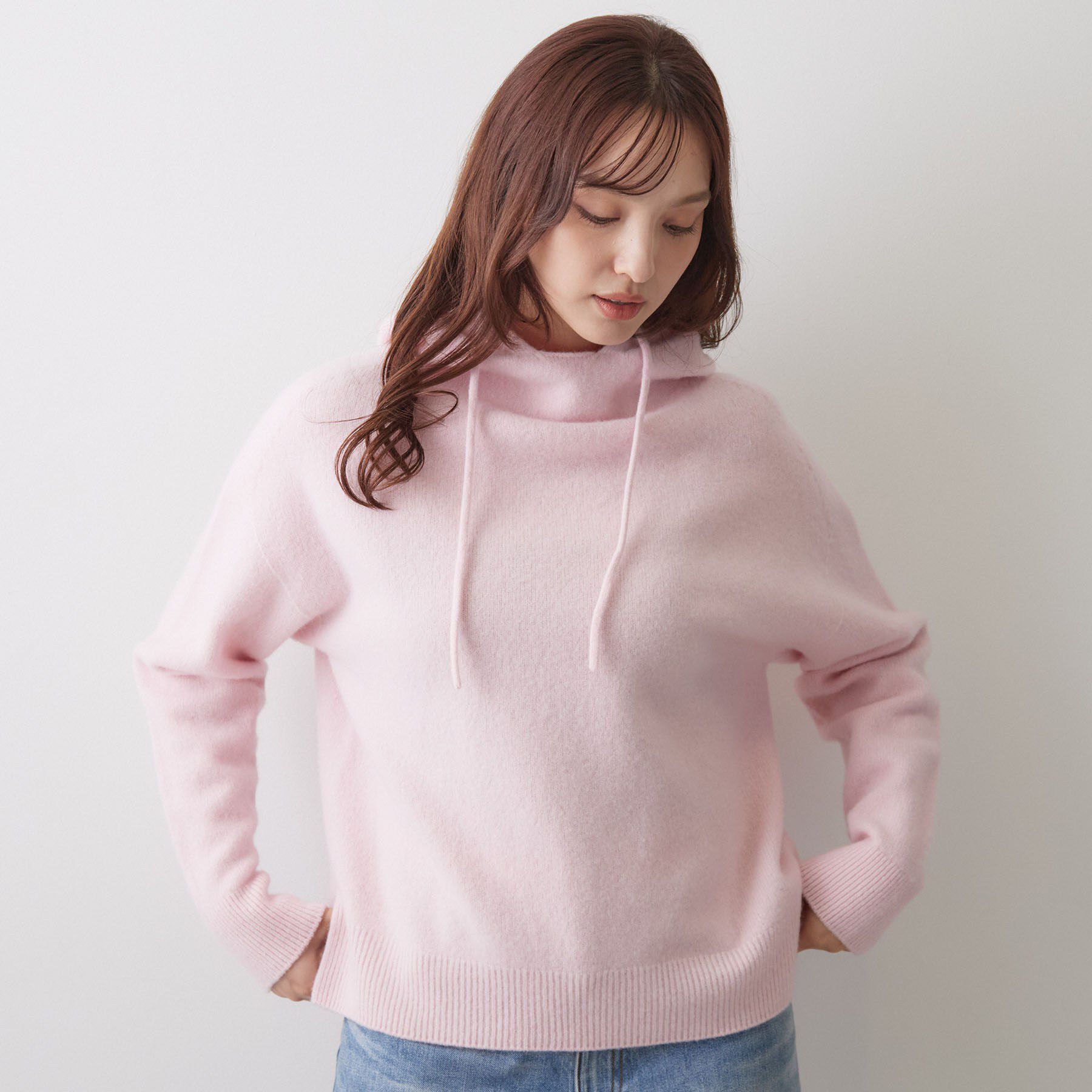 DRESSTERIOR「【5色展開/日本製】ホールガーメント ウールカシミヤパーカー」|ニット・セーター|