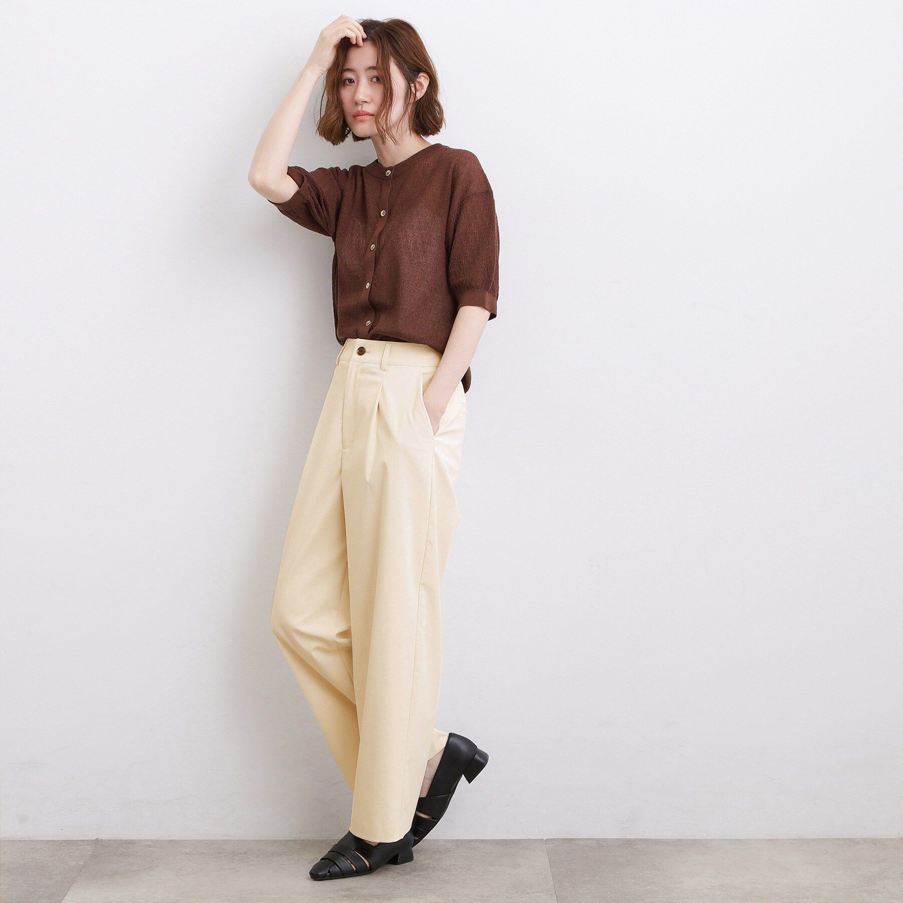 grove「【透けにくい・多機能】ワイドパンツ」|その他|
