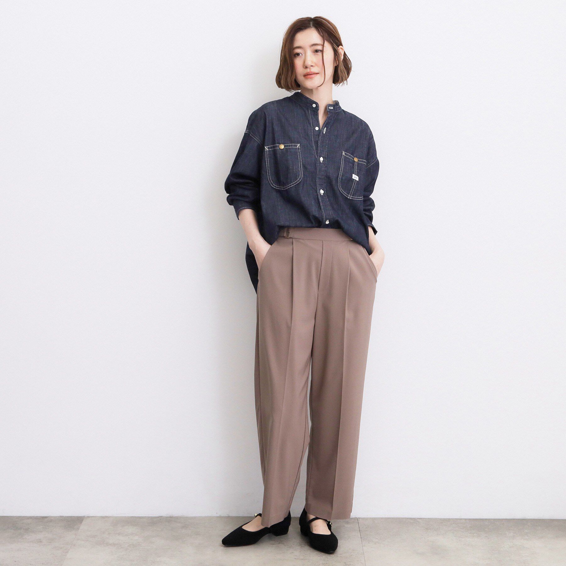 grove「【Lee&times;grove別注】DENIM BOWTIE SHIRTS」|シャツ・ブラウス|