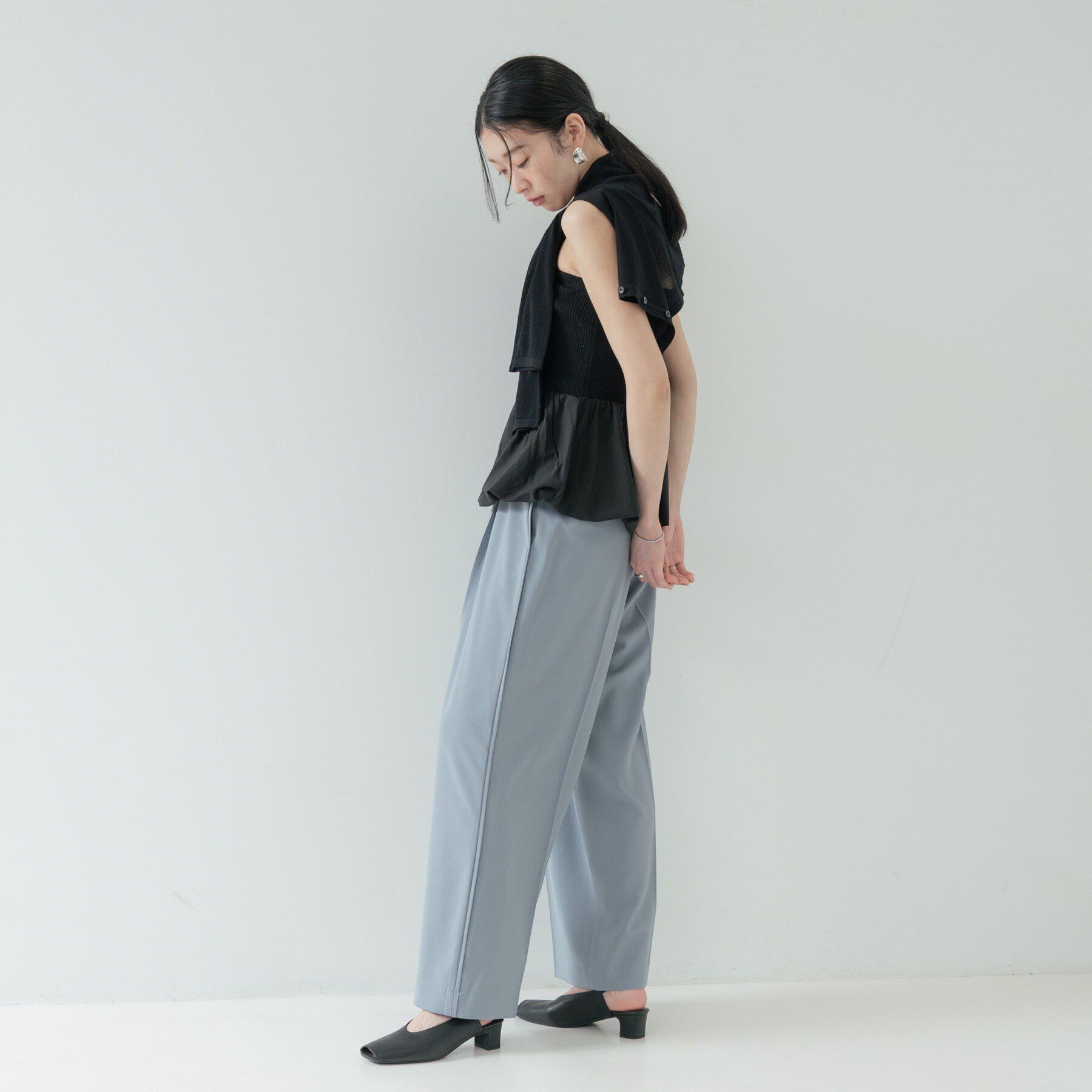 GALLEST「Comfy SET UP｜イージーストレートワイドパンツ【セットアップ対応／通勤／カセット服／接触冷」|その他|
