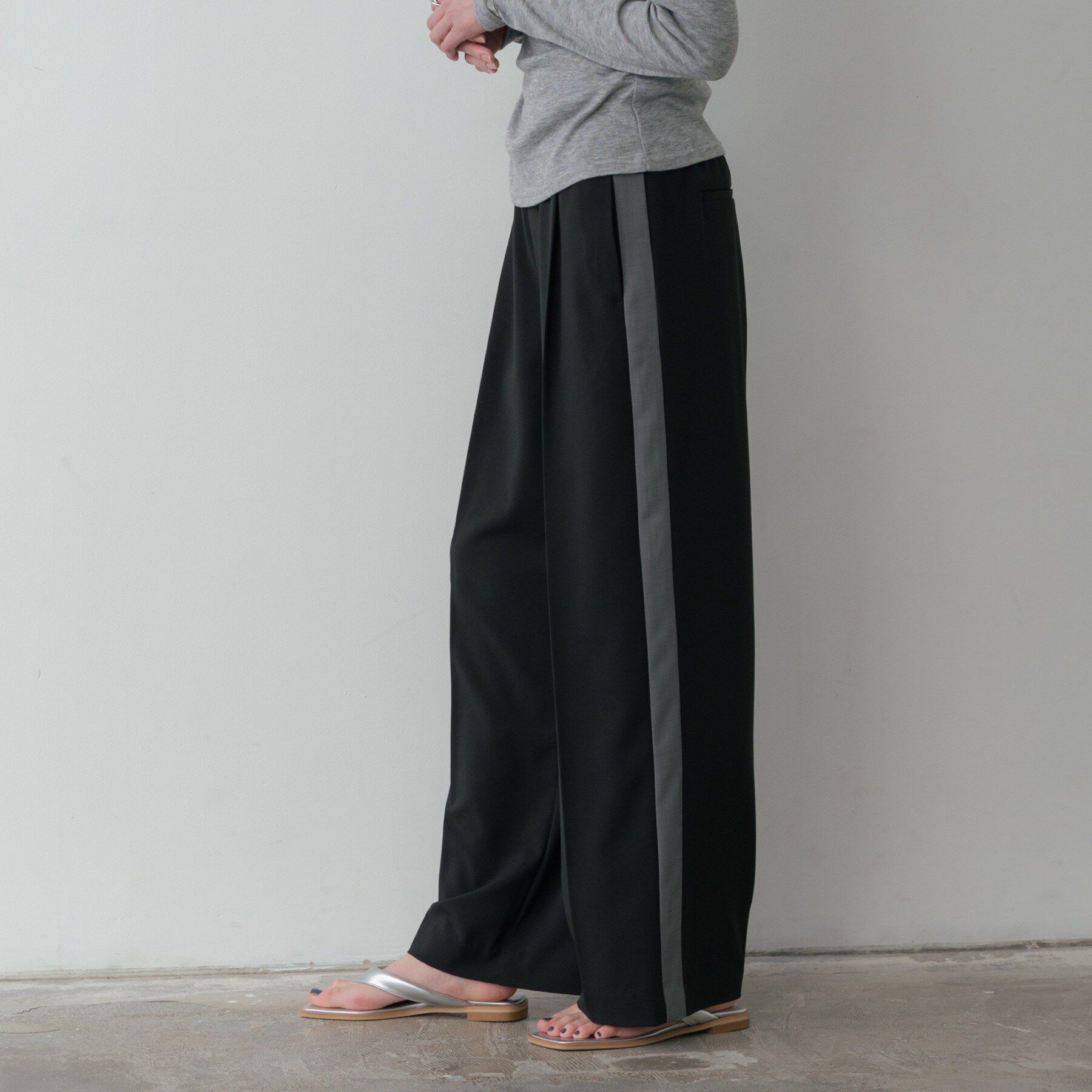 GALLEST「Comfy SET UP｜イージーサイドラインワイドパンツ【セットアップ対応／通勤／カセット服／接触」|その他|