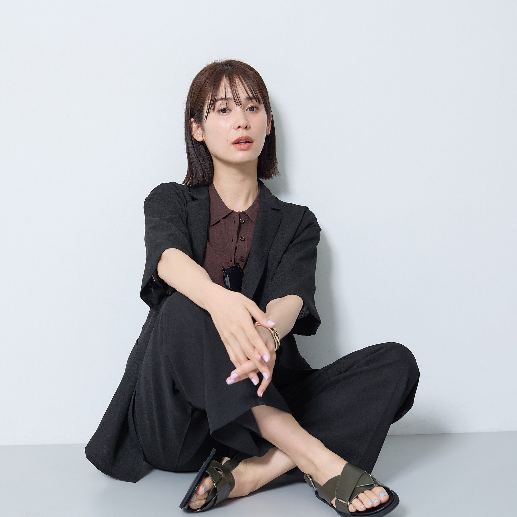 INDIVI「【洗える／メッシュ素材／SETUP可能】半袖シアージャケット」|テーラードジャケット|