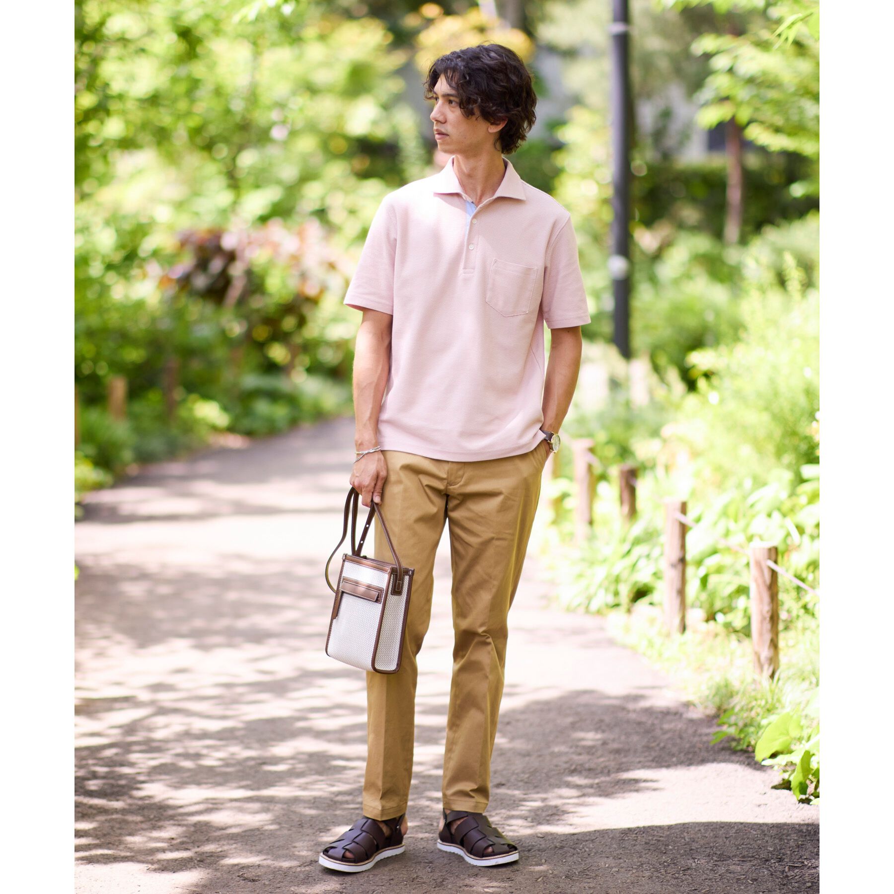 TAKEO KIKUCHI「【抗菌防臭／9色5サイズ展開】ハニカムメランジ ポロシャツ」|ポロシャツ|