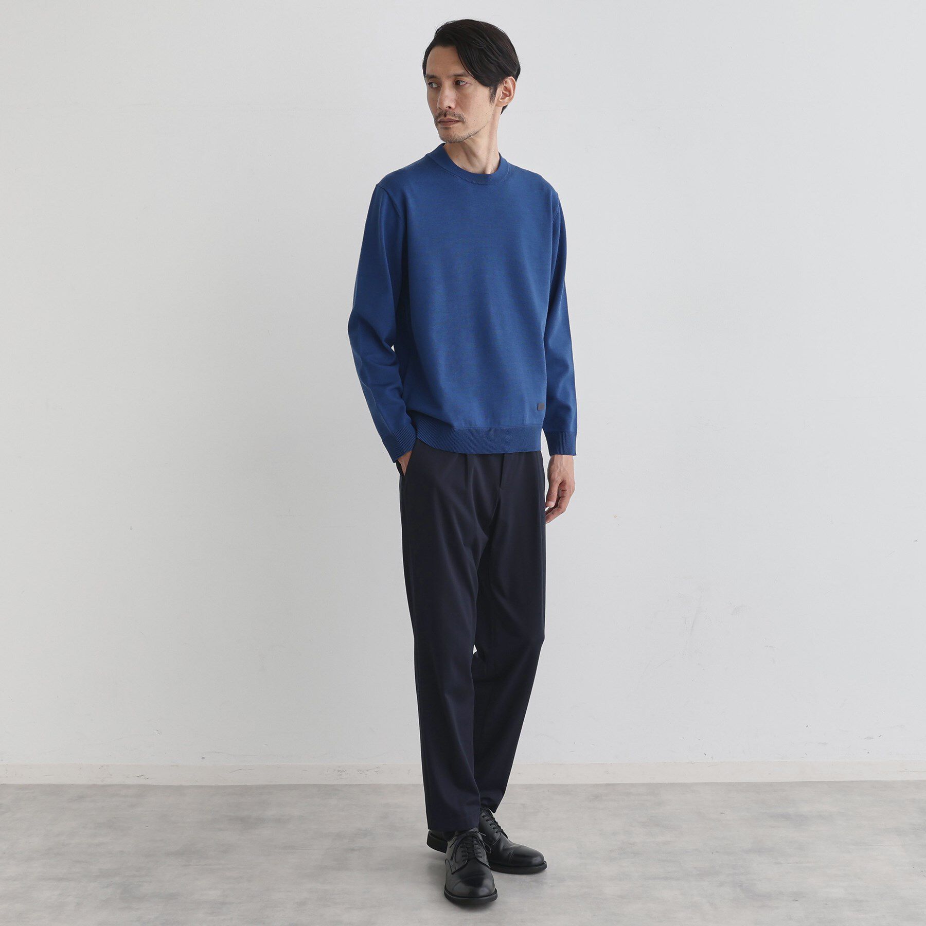 TAKEO KIKUCHI「【Sサイズ～】アンチピリング テーラードネック ニット」|ニット・セーター|
