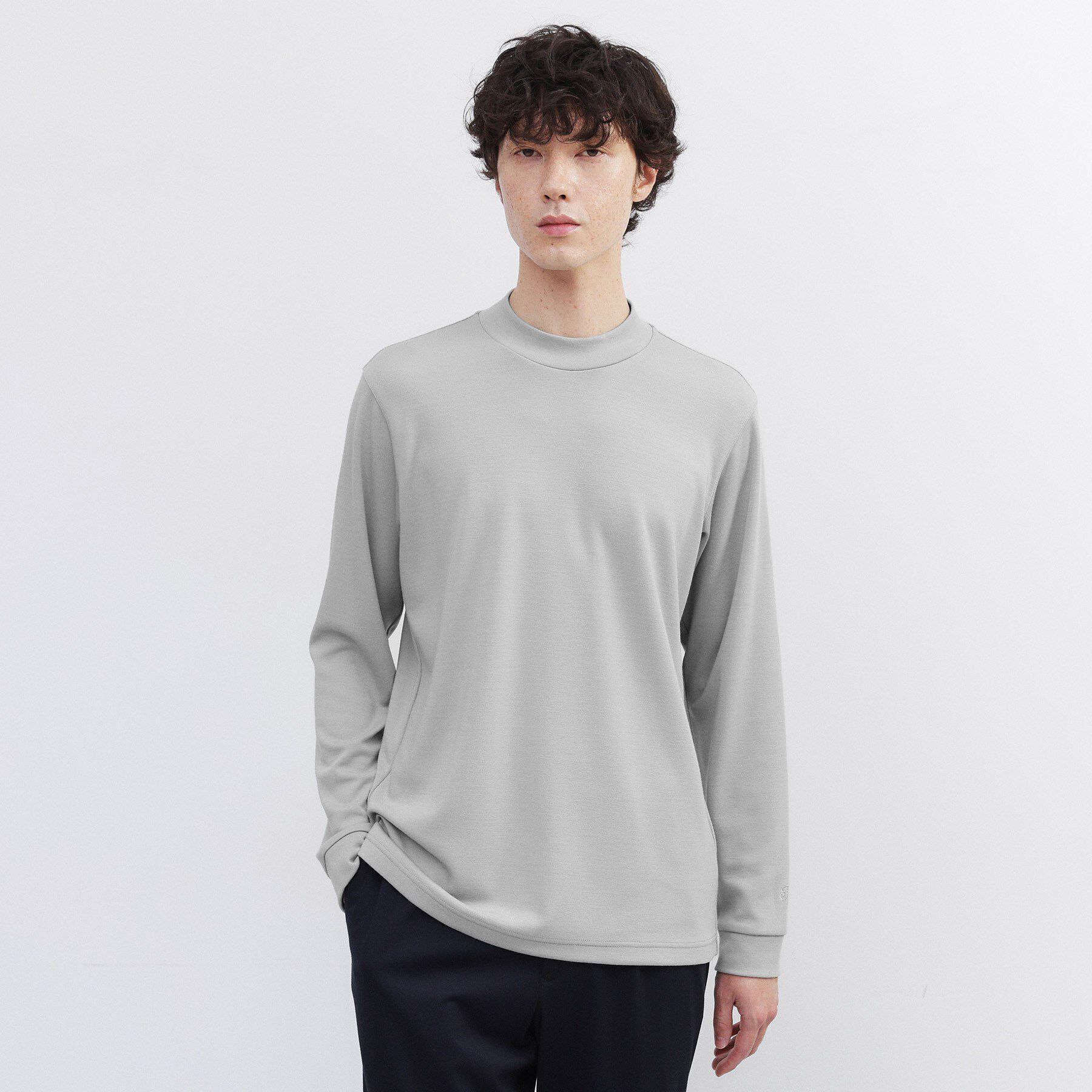 TAKEO KIKUCHI「ウール混 モックネック プルオーバー」|Tシャツ・カットソー|