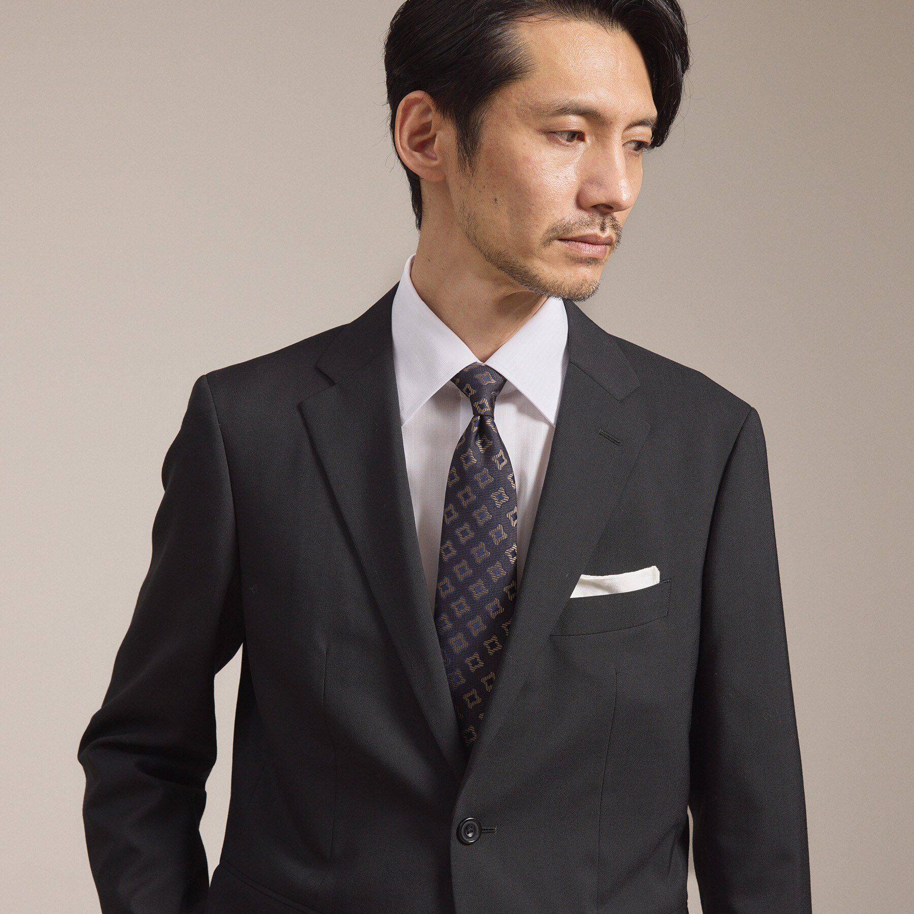 TAKEO KIKUCHI「【縁起の良いネクタイ】PNJ 千鳥ジオメトリックネクタイ」|ネクタイ・蝶ネクタイ|