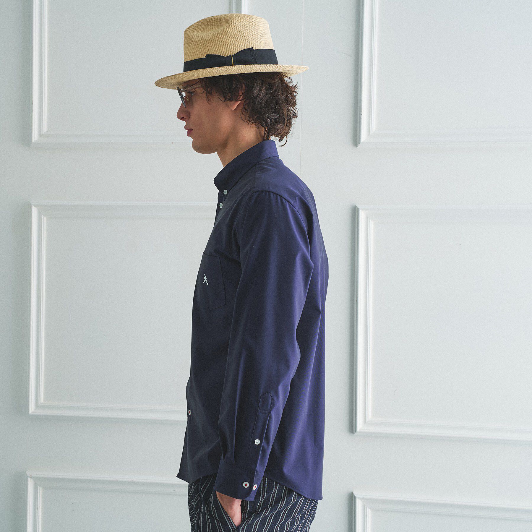 TAKEO KIKUCHI「【BOWLER HAT LABEL】ボーラーハットウォーカー刺繍 ボタンダウンシャツ」|シャツ・ブラウス|