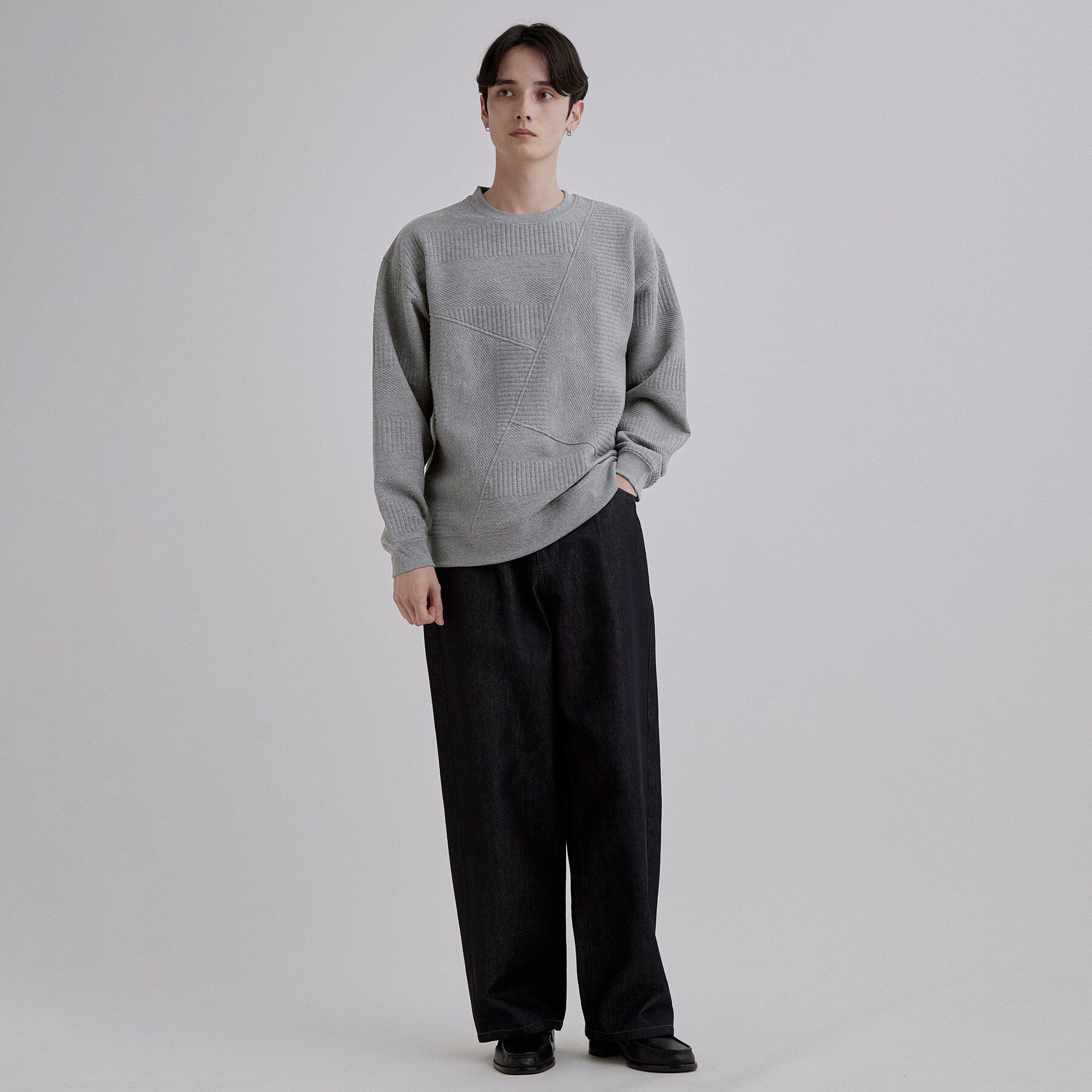 tk.TAKEO KIKUCHI「フクレジャガード切替スウェット」|Tシャツ・カットソー|