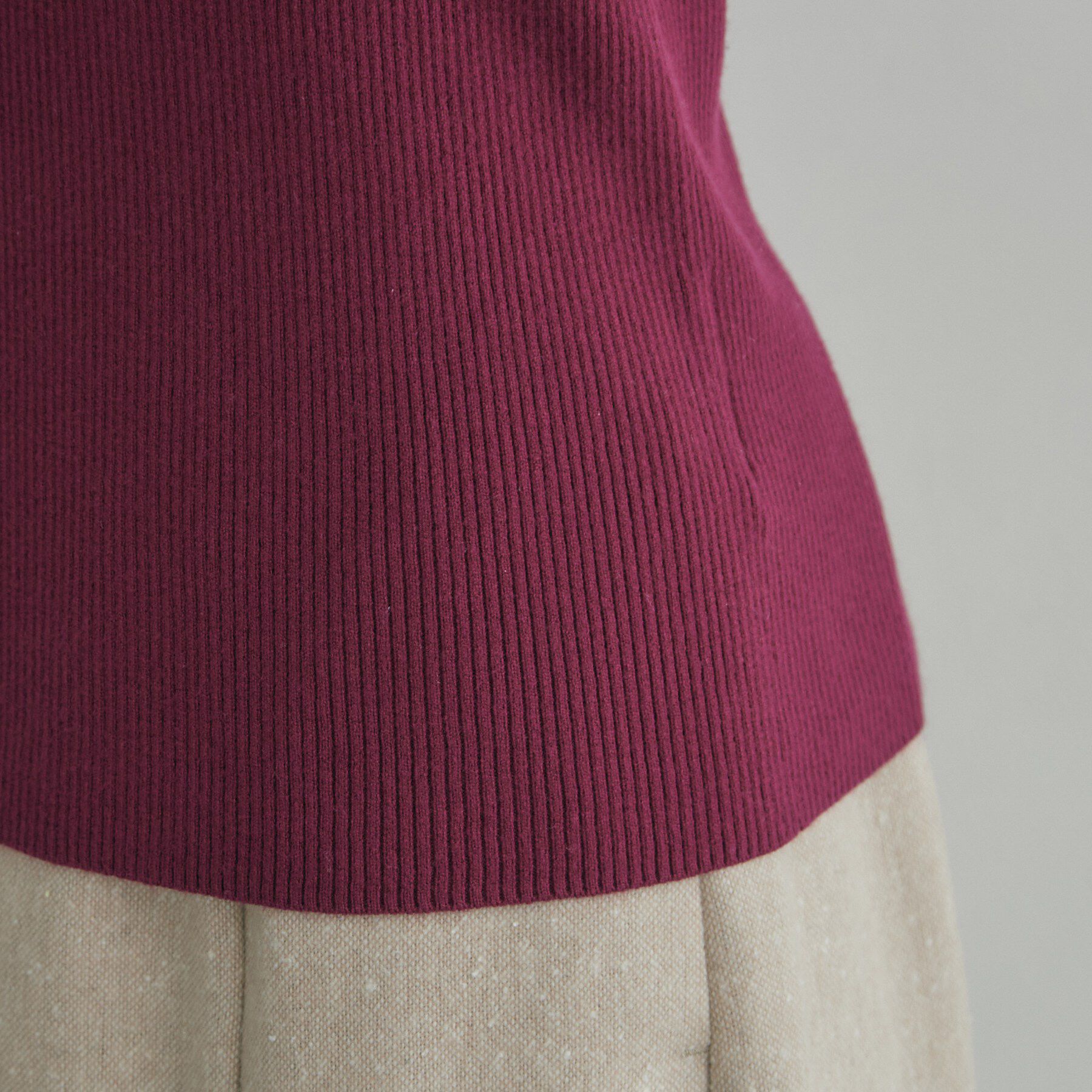 Couture broach「【大人フェミニンのBASIC】パール調リブニット【吸湿発熱・静電気防止・抗菌防臭・洗濯機可】」|ニット・セーター|
