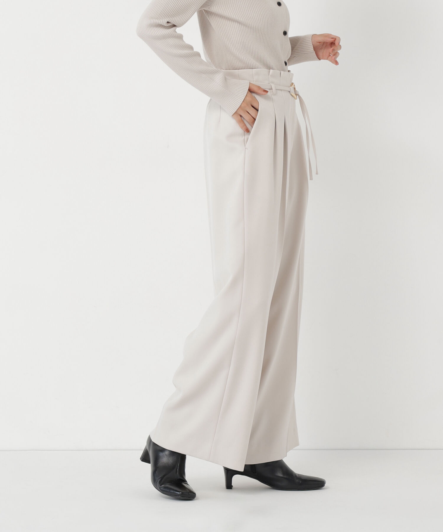  「＜CLASSY.11月号掲載＞ダブルベルトワイドパンツ」|その他|
