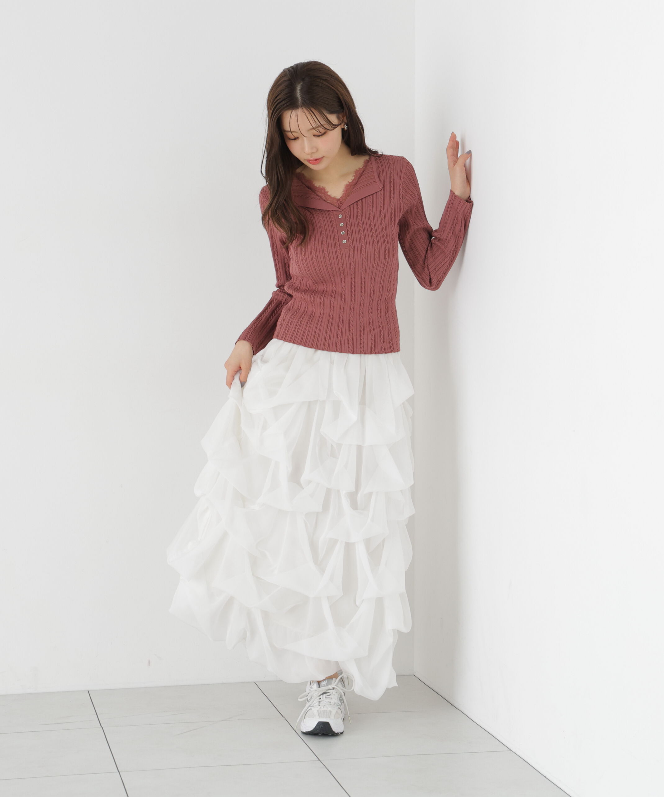 PROPORTION BODY DRESSING「＜山内ともなさんコラボ＞タックバルーンスカート」|スカート|
