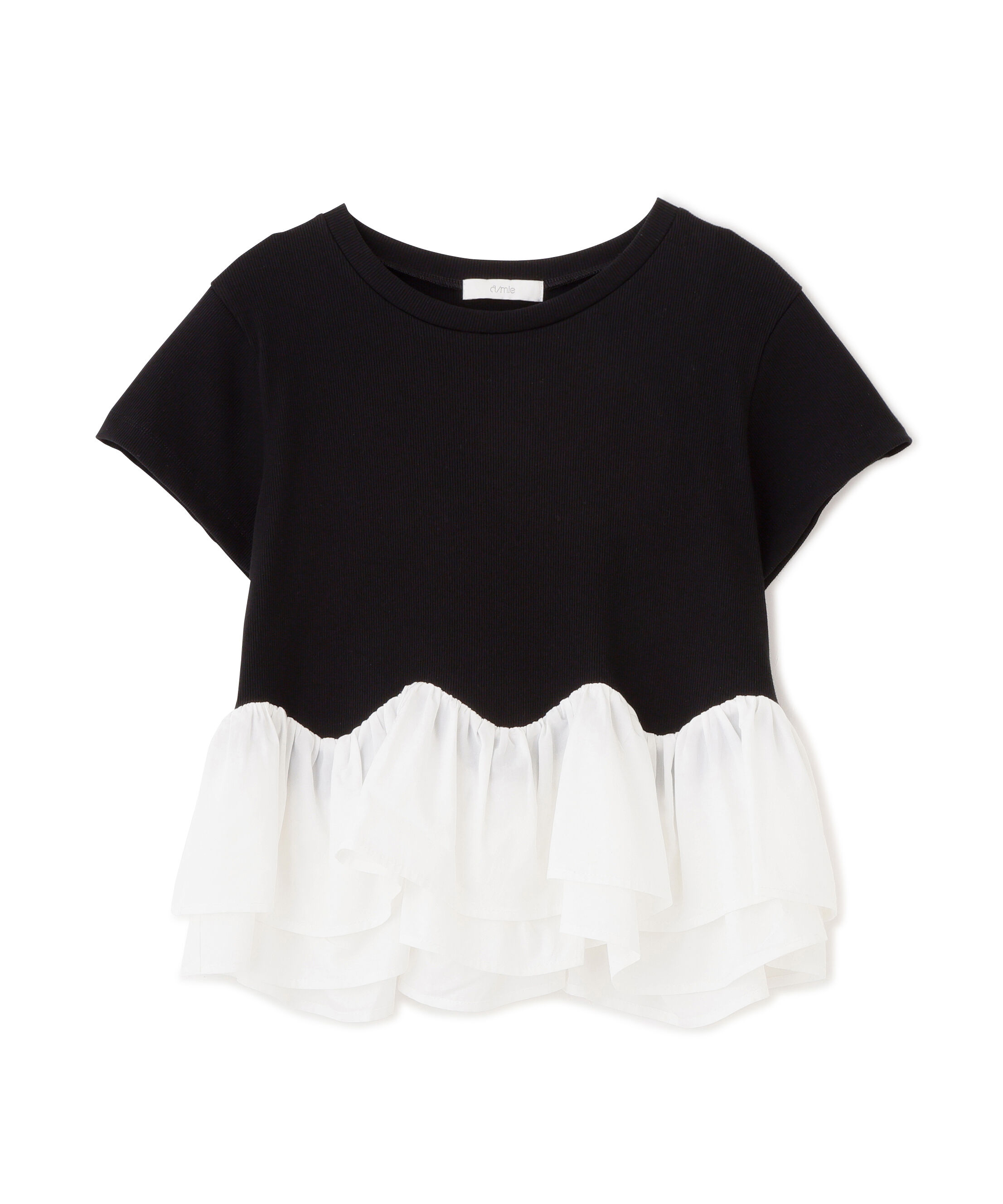 PROPORTION BODY DRESSING「〈a/mie〉ホイップフリルTシャツ 26AW」|Tシャツ・カットソー|